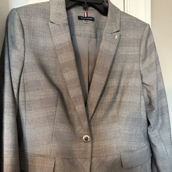 TOMMY HILFIGER  GLEN PLAID JACKET. - Picture 1 of 3